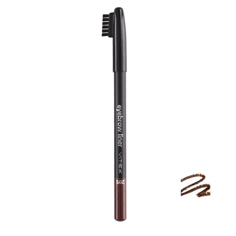 مداد ابرو برس دار رنگ قهوه ای تیره مدل ویتکس کد 205