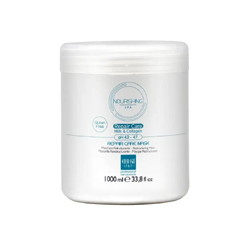 ماسک مو بازسازی کننده Ever Ego حاوی شیر و کلاژن حجم ۱۰۰۰ میلی لیتر