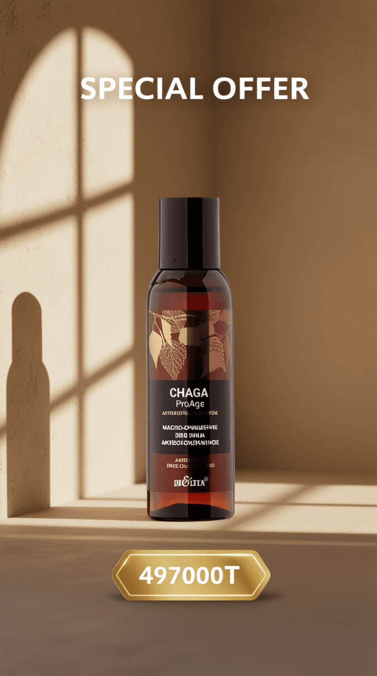 روغن ضدپیری صورت و پاک‌کننده آنتی‌اکسیدانی چاگا پرو حجم 95 میلی‌لیتر